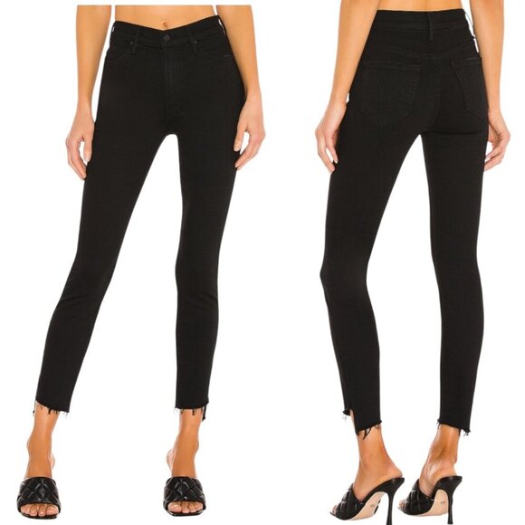 Mother Stunner Zip Ankle Step Fray Jeans Size 23 In Not Guilty Raw Frayed Hem - Picture 15 of 15